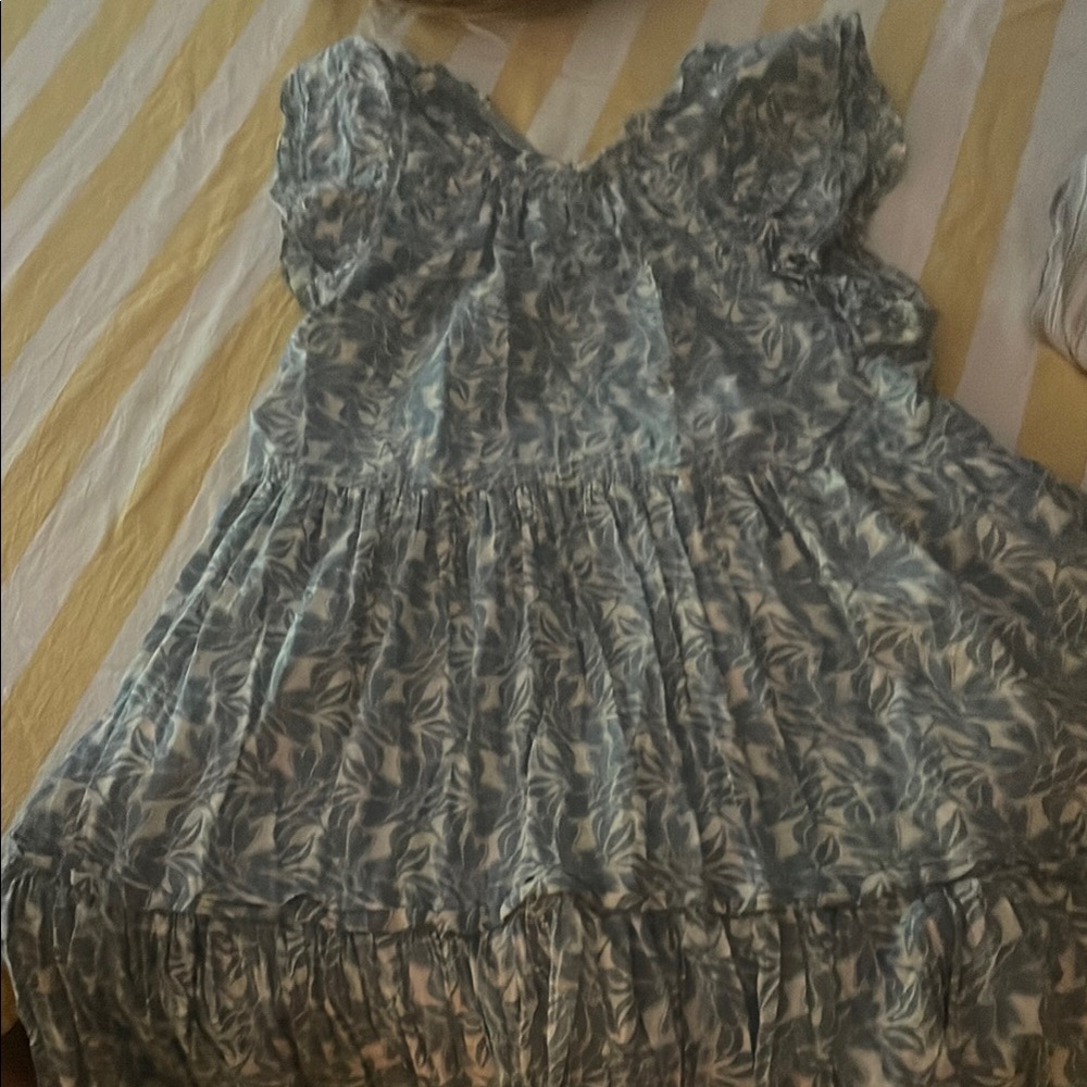 Floral Blue Dress shop taluluah